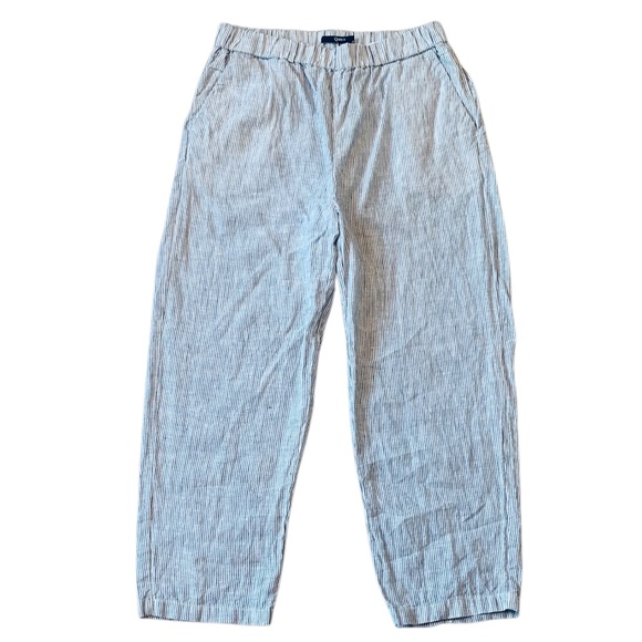 Quince Pinstripe Cropped Pants - Picture 5 of 10